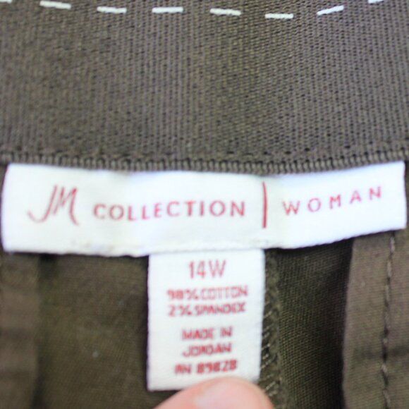 #459 JM Collection Brown Dress Pants Size 14W - Picture 6 of 8